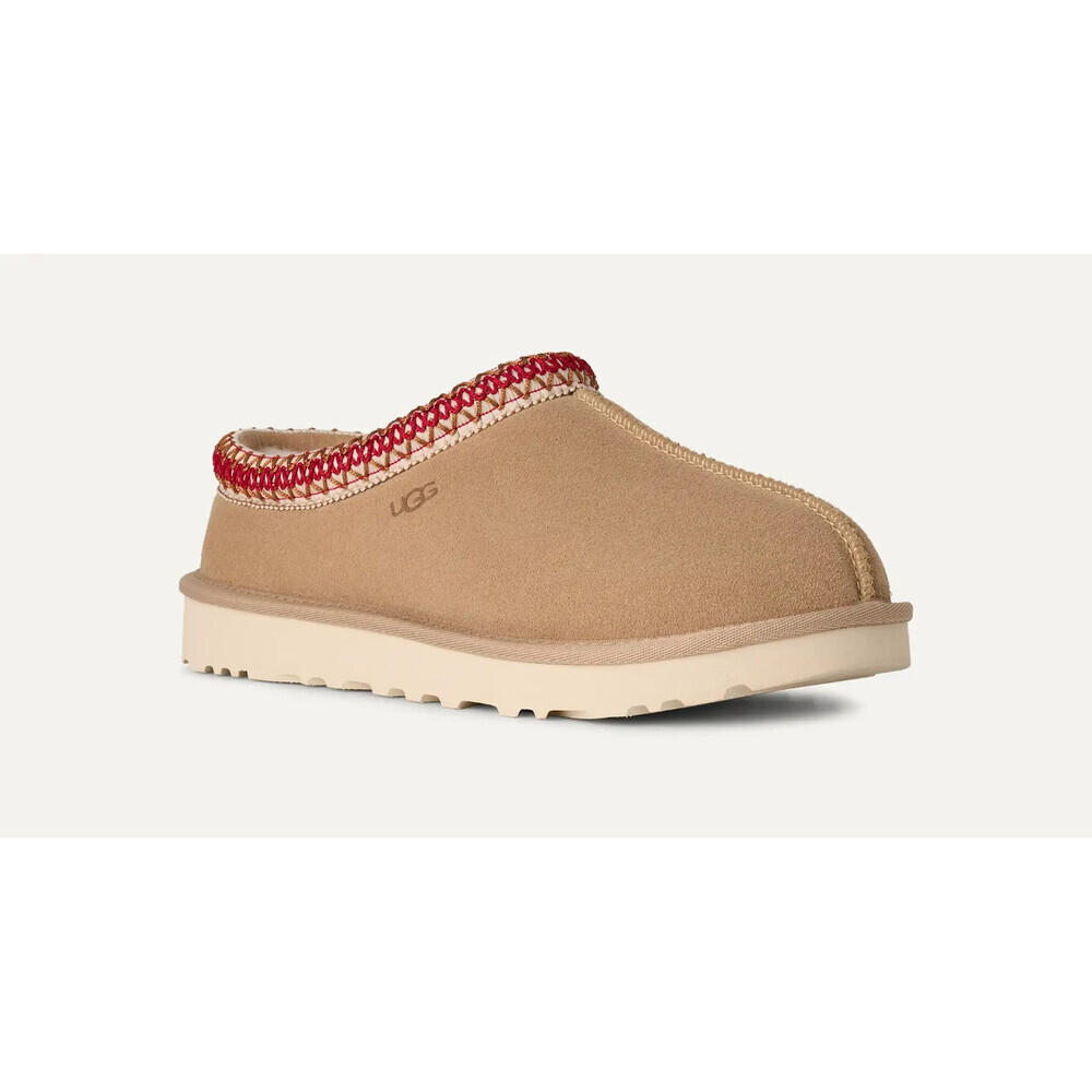 UGG Tasman II 1174470-SDDR Slippers Women's Sand Dark Cherry Suede Slip-On GUG19